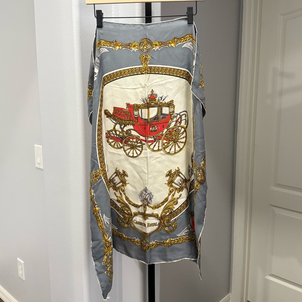 Echo Scarves Carrosse Royal Silk Scarf Square Carriage Print